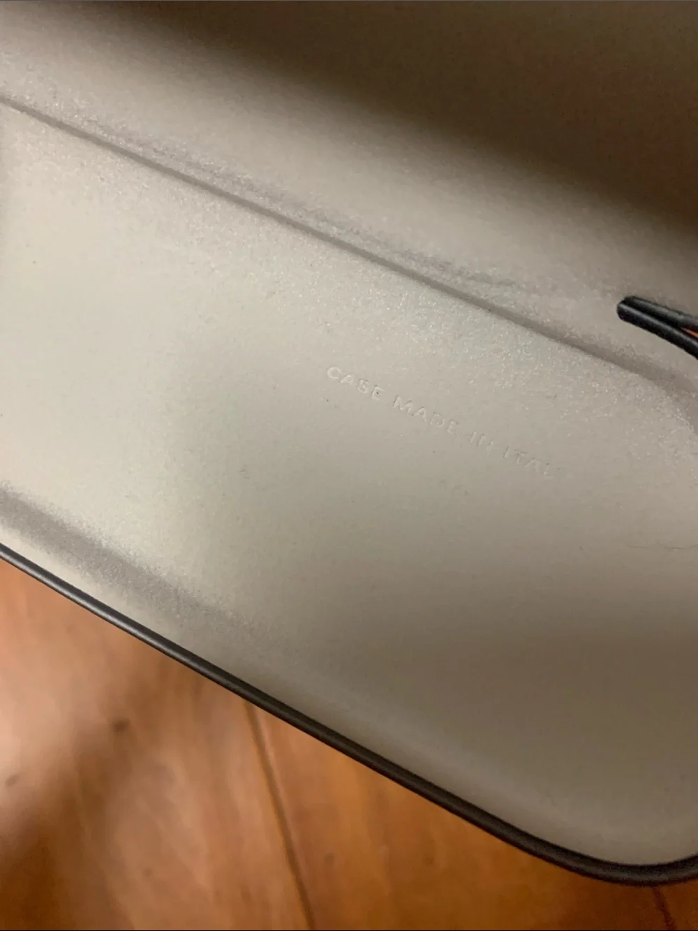 Silhouette Empty Eyeglass case made in Italy with some scuff marks
